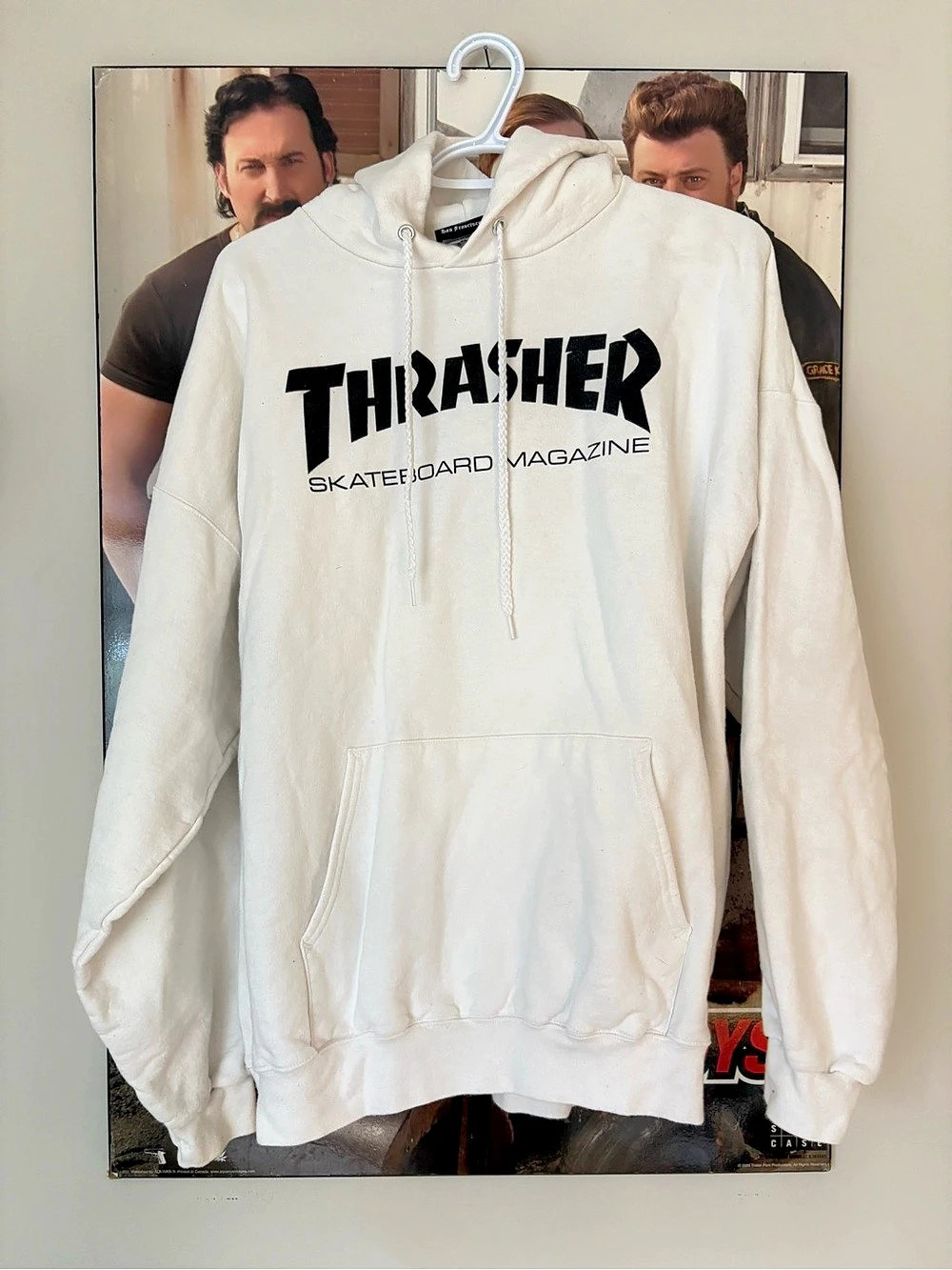 Thrasher Skate Mag Hoodie Graphic Pullover White